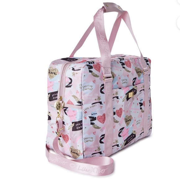 Women's River Large White Multi Printed Weekender Bag - Picture 3 of 5